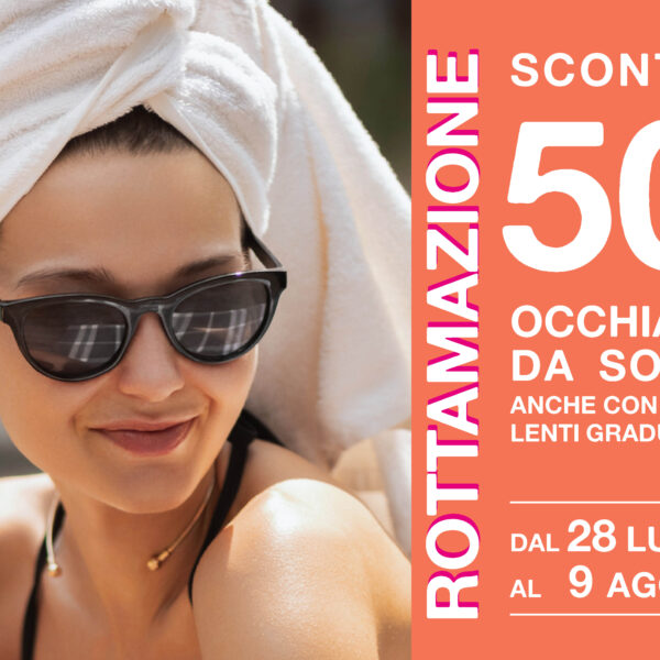 Sconti occhiali da sole: arriva il 50%!